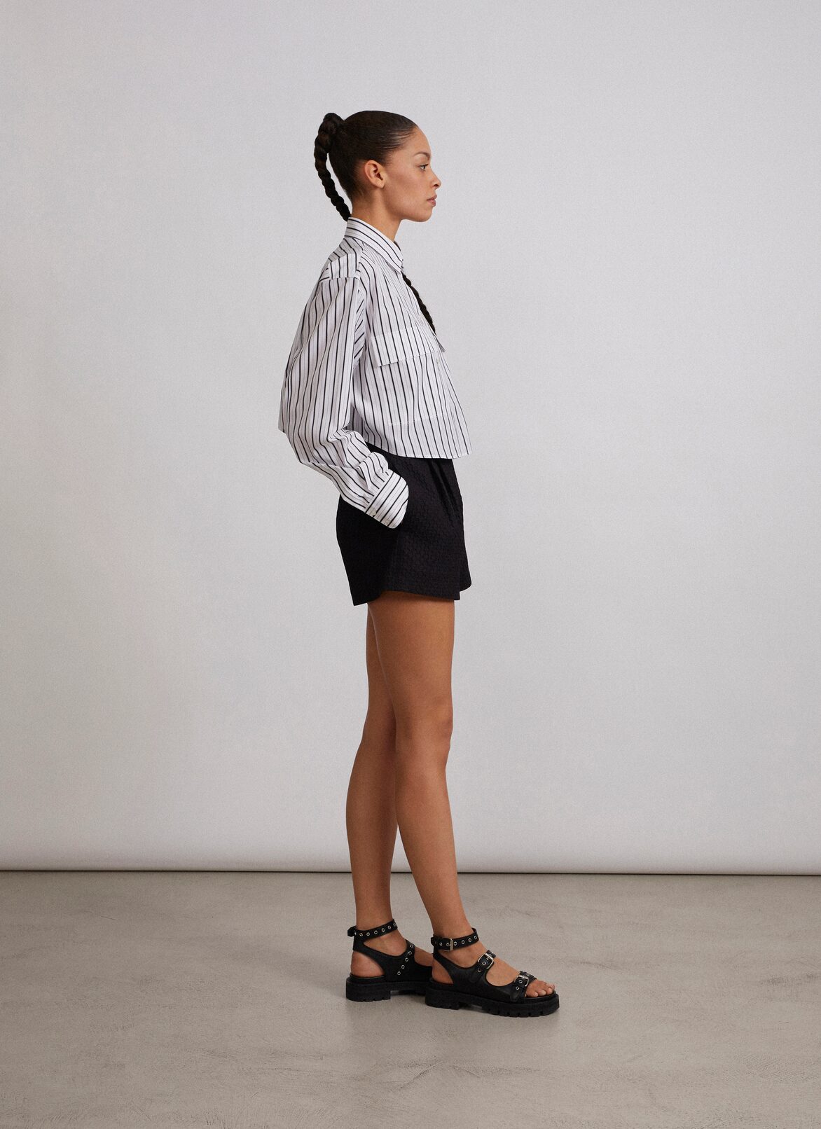 Shirts ALAÏA WHITE/BLACK SHIRTS